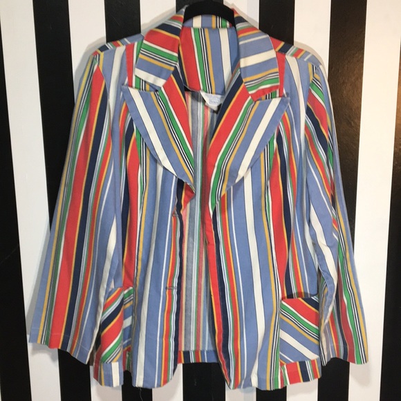 1960s 70s Sears Striped Blazer Size Large 14/16 Woman’s - Picture 7 of 17